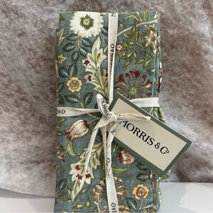 Morris & Co Wilhemina Cloth Napkins Set of 8 20”x20”